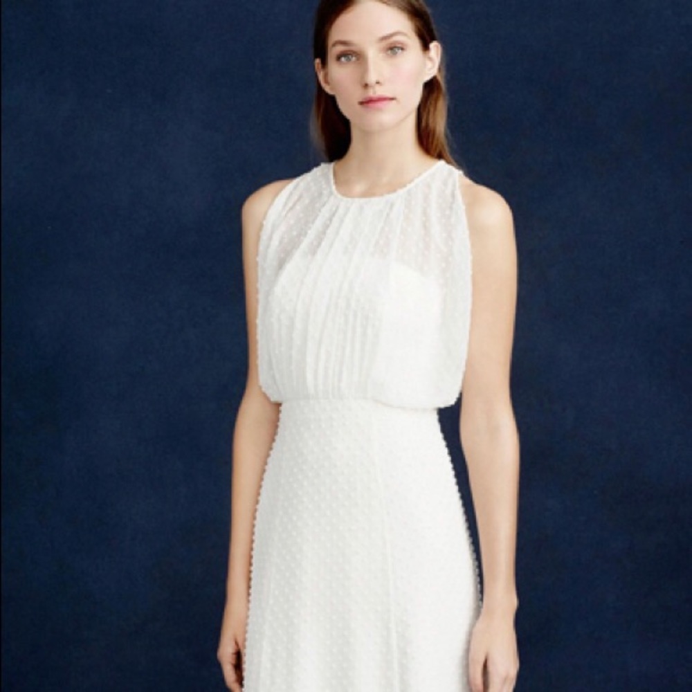 J. Crew Elegant White Wedding Dress